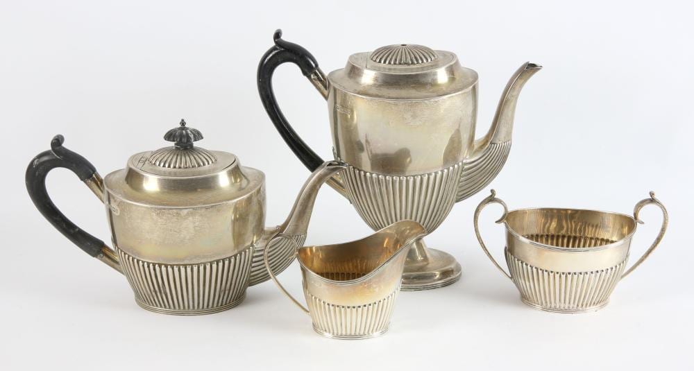 Martino Rota comparable auction result: victorian half reeded tea and coffee service by ma