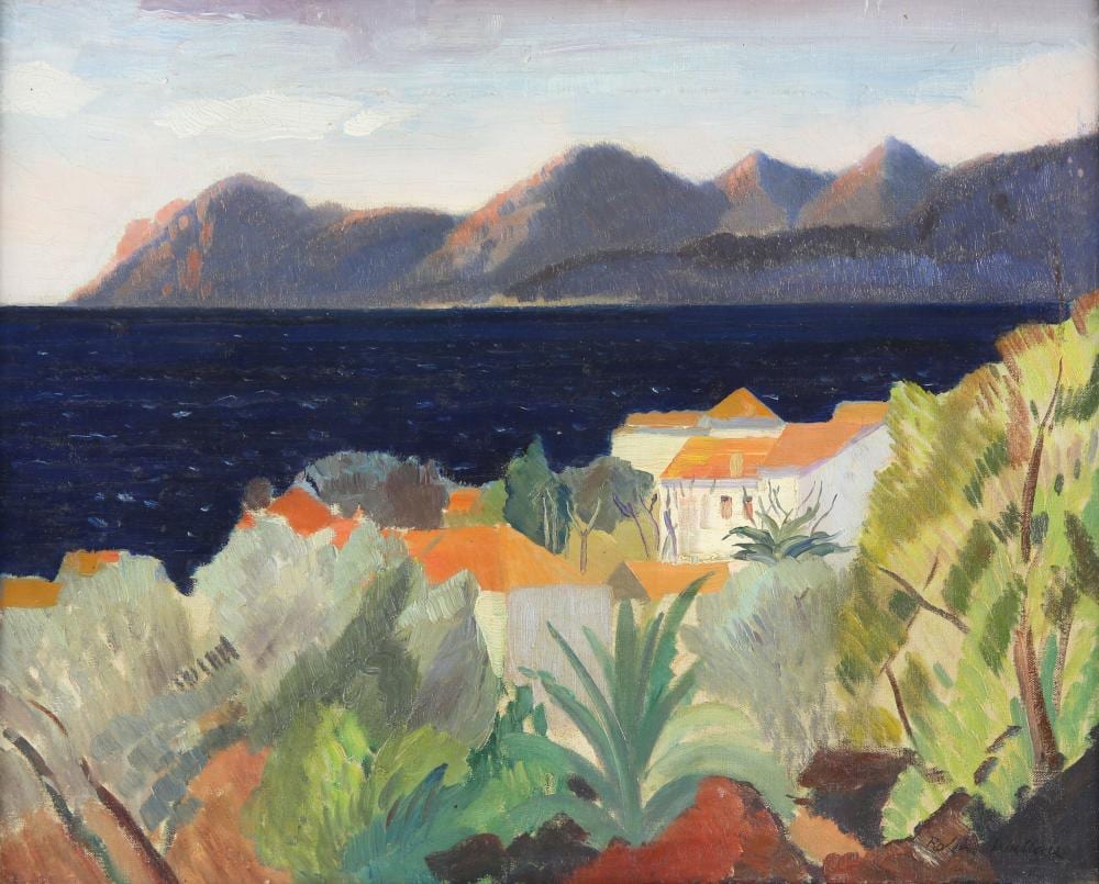 Robin Wallace comparable auction result: robin wallace british 1897 1952 a coastal villa