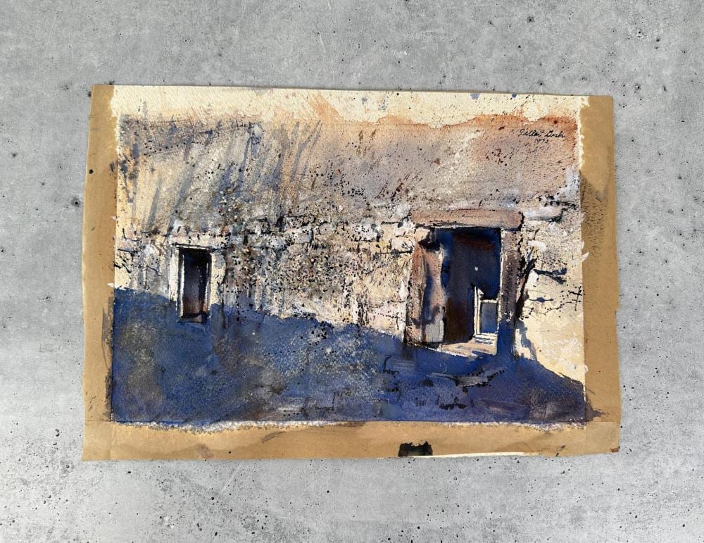 Delbert Gish comparable auction result: delbert gish watercolor painting