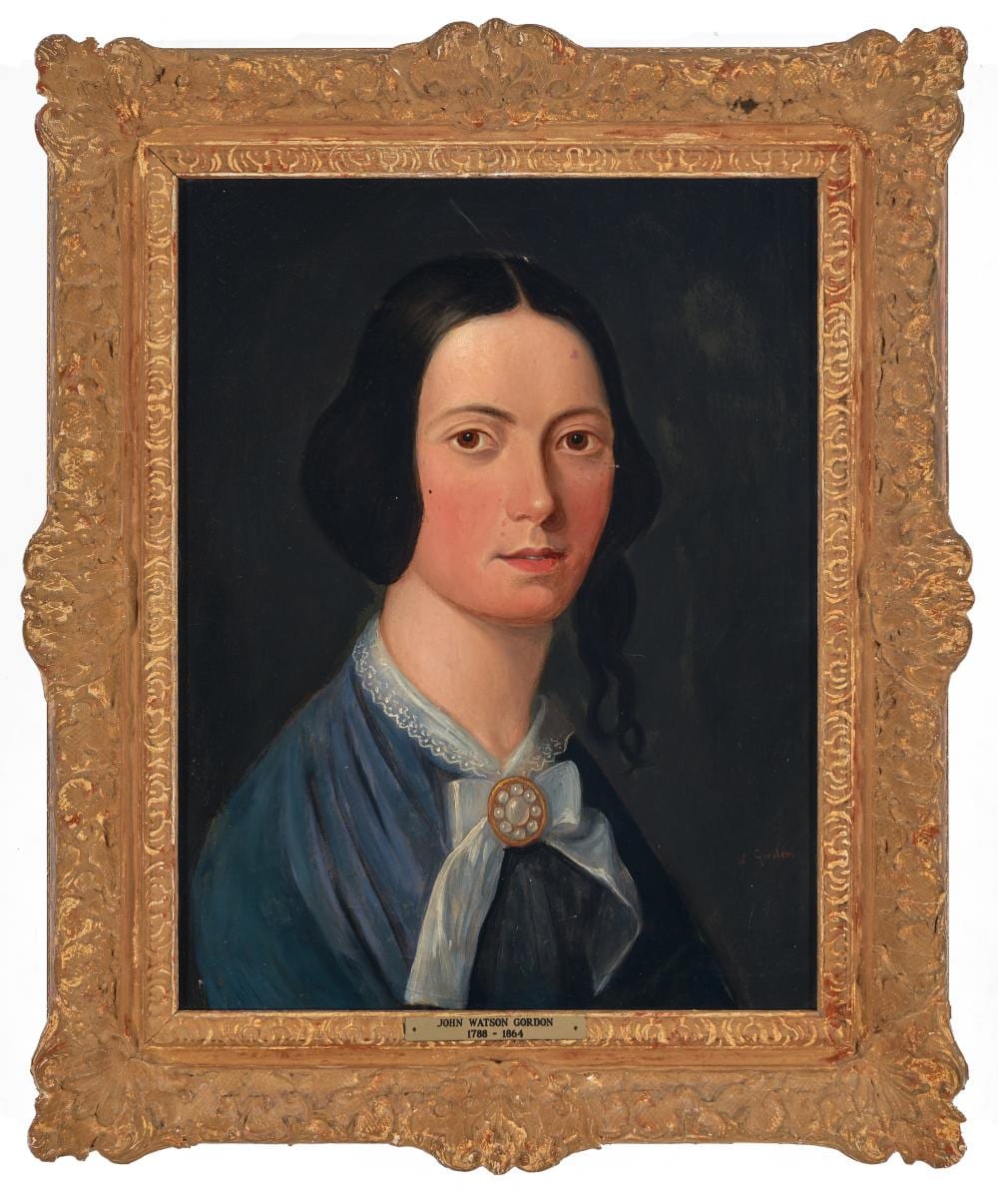 John Watson Gordon comparable auction result: john watson gordon 1788 1864 portrait of a lady oil on canvas 46 x 36 cm frame 59 x 49 x 5 cm