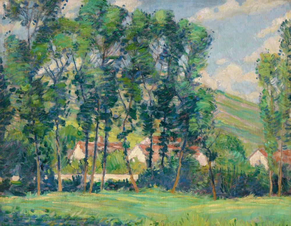joseph rodefer decamp 1858 1923 red roofs oil on canvas 22 x 28 in · Christie's · 2024-10-18 Joseph Rodefer DeCamp comparable auction result: joseph rodefer decamp 1858 1923 red roofs oil on canvas 22 x 28 in
