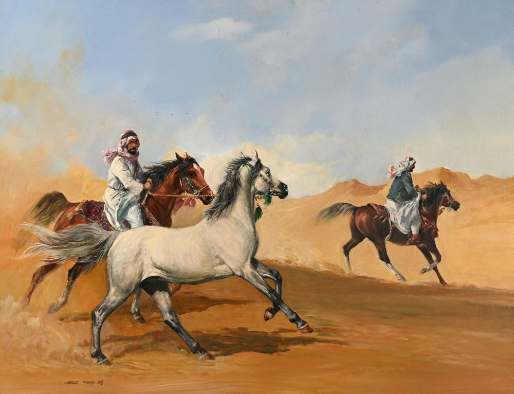 Harold Wood comparable auction result: harold wood british 1918 2014 desert