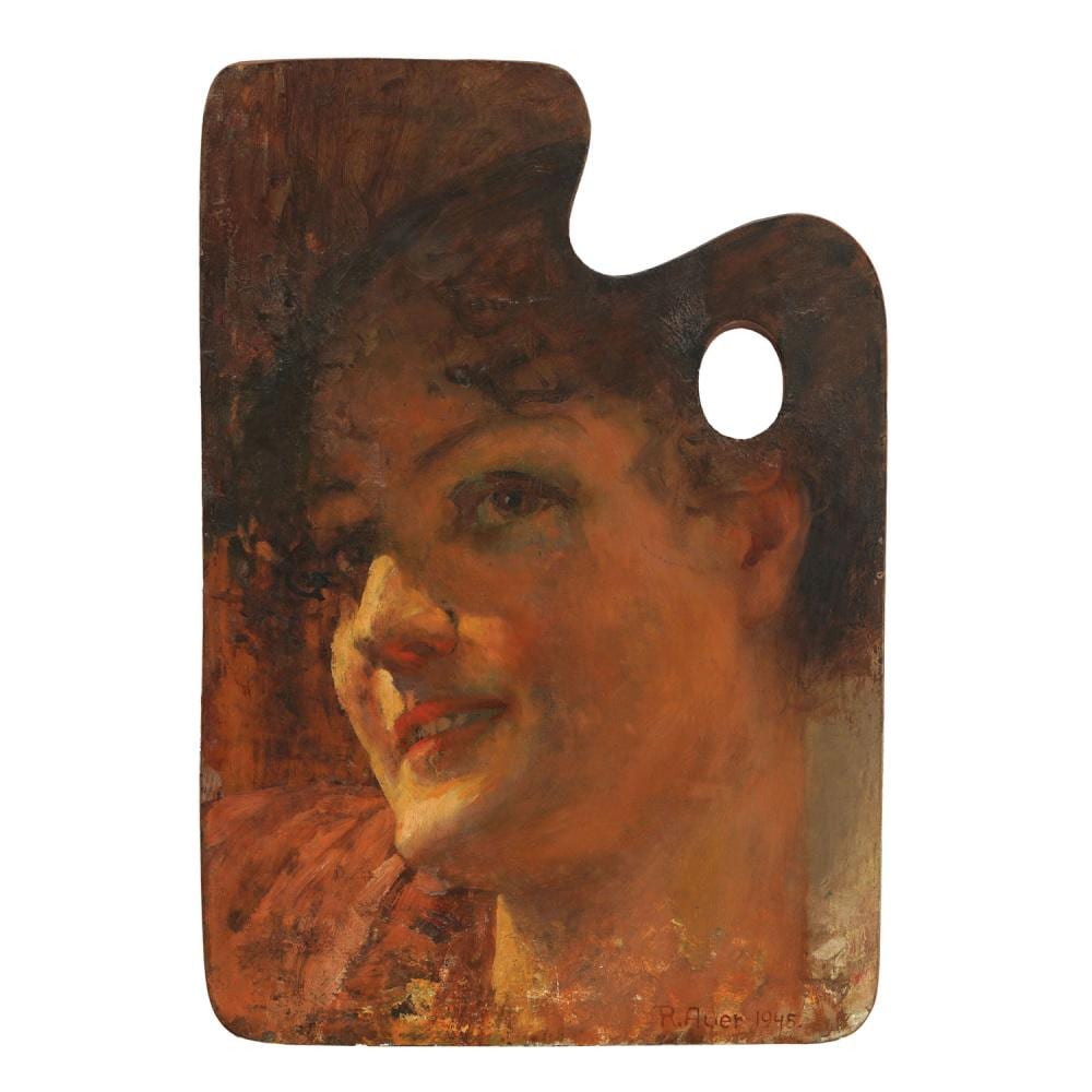 Robert Auer comparable auction result: robert auer 1873 1952 smile 1945