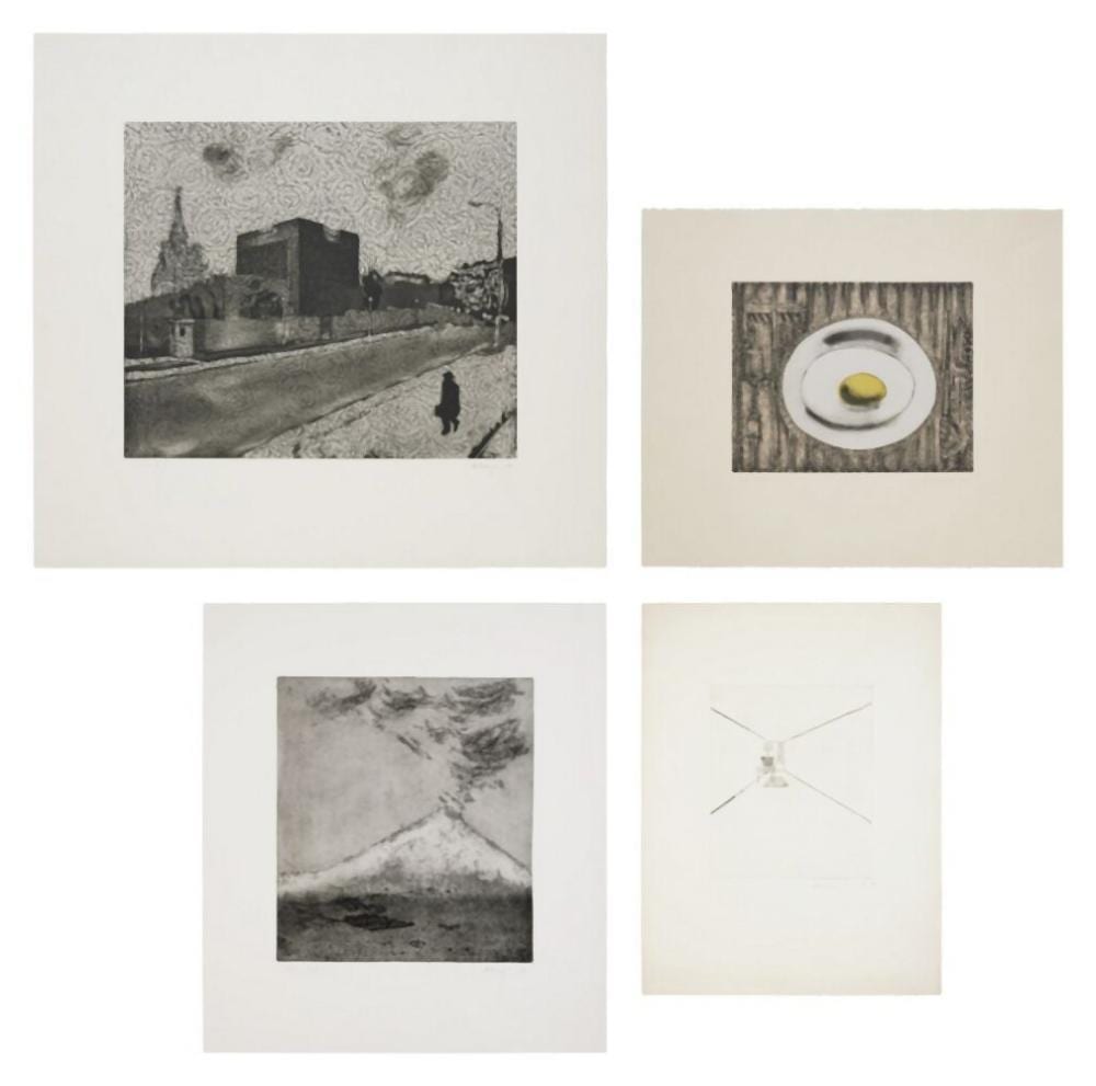 Richard Ernst Artschwager comparable auction result: four prints