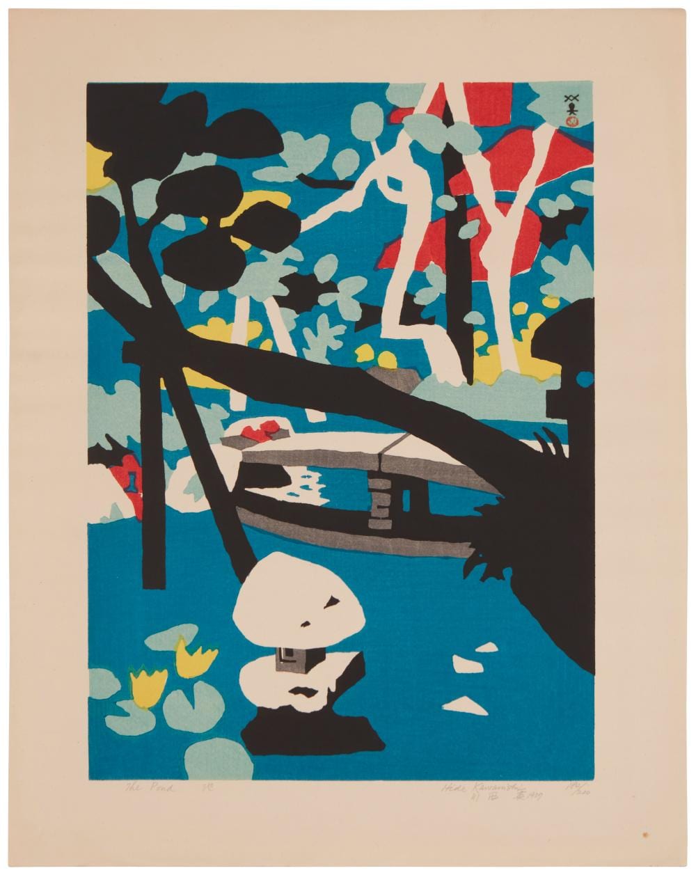 Hide Kawanishi comparable auction result: kawanishi hide 1894 1965 the pond 1957