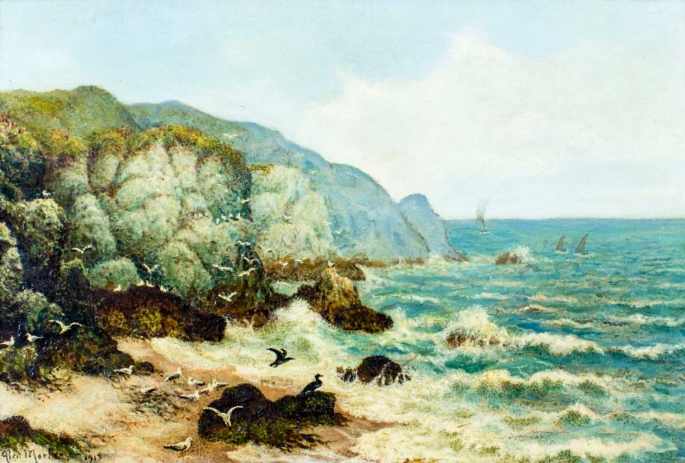 Alexander Mortimer comparable auction result: alexander mortimer uk fl 1885 1895 oil painting antique