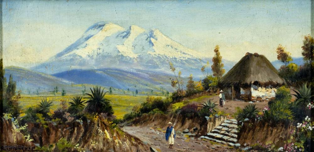Emilio Moncayo comparable auction result: emilio moncayo ecuador 1895 1970 oil painting