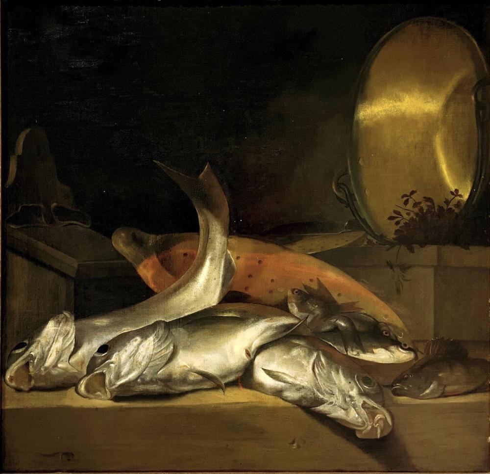 giuseppe recco naples 1634 alicante 1695 still life with fish · Ansuini 1860 Auctions · 2024-10-15 Giuseppe Recco comparable auction result: giuseppe recco naples 1634 alicante 1695 still life with fish