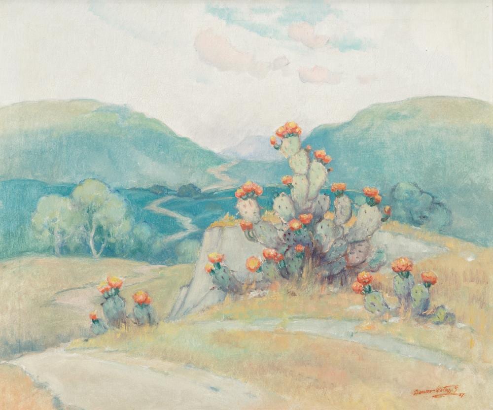 Dawson Dawson-Watson comparable auction result: dawson dawson watson 1864 1939 blooming prickly pear 1937