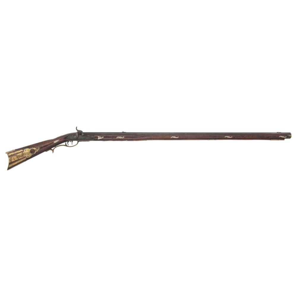 Jacob Snider Fullstock Pennsylvania Rifle with Golcher Lock sold by Freeman’s | Hindman, lot 51 — auction record photograph