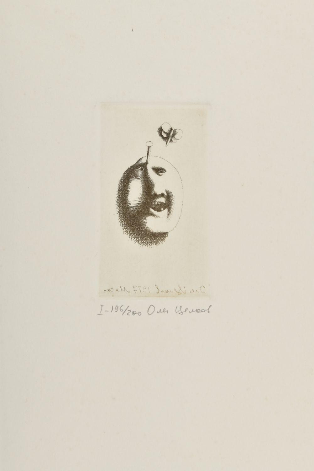 Oleg Nikolaevic Celkov comparable auction result: oleg tselkov 1934 2021 le masque 1977 eau forte ed i 196 200