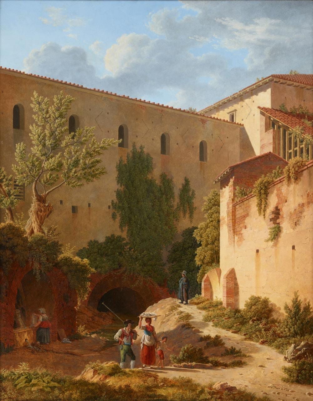 Leo von Klenze comparable auction result: leo von klenze roman buildings with a view of the cloaca maxima