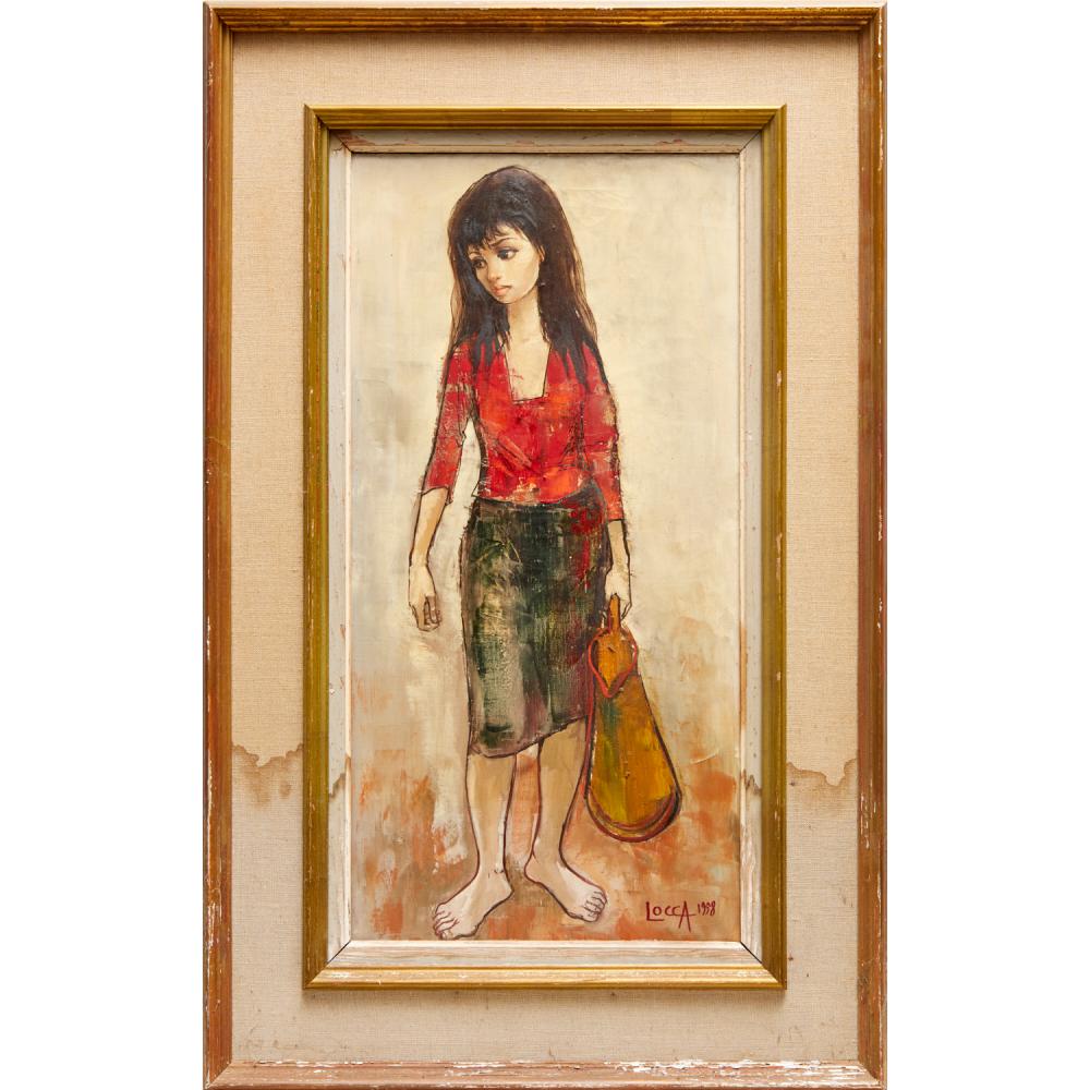 Bernard Locca comparable auction result: bernard locca oil on canvas 1958