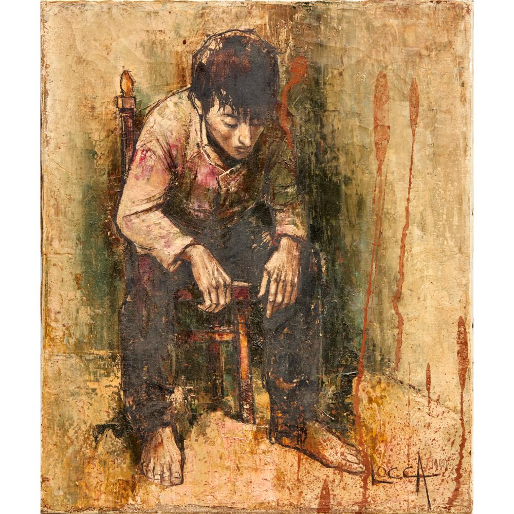 Bernard Locca comparable auction result: bernard locca oil on canvas 1959