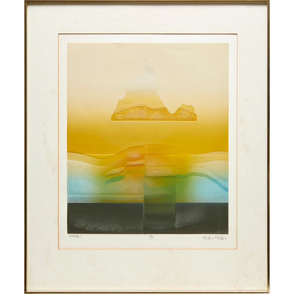 Carlos Dávila comparable auction result: carlos davila aquatinint etching with embossing
