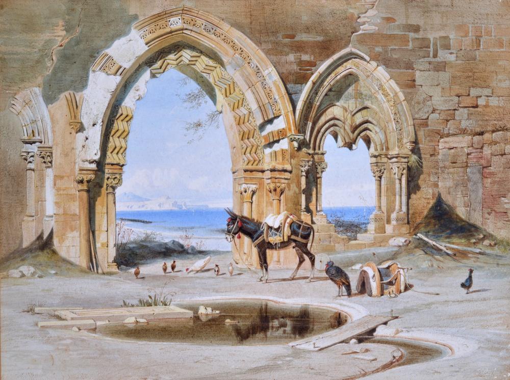 Carl Friedrich Heinrich Werner comparable auction result: carl friedrich heinrich werner weimar 1808 lipsia 1894 rovine a palermo