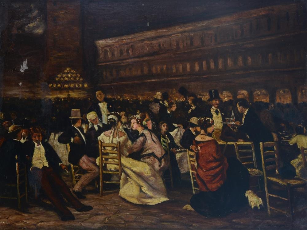 Michele Cammarano comparable auction result: michele cammarano napoli 1835 1920 caff