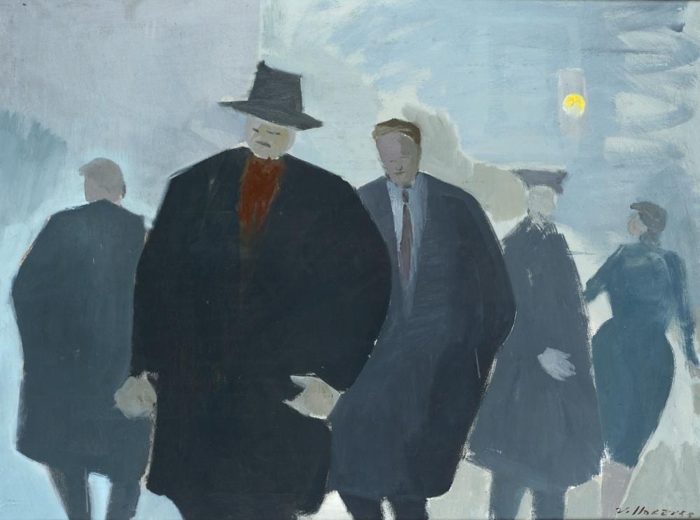 Franco Villoresi comparable auction result: franco villoresi citt di castello 1920 arezzo 1975 personaggi per la strada