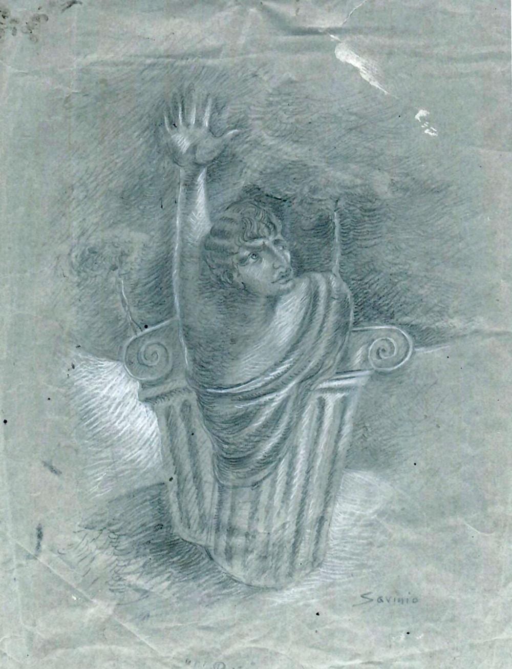Alberto Savinio comparable auction result: alberto savinio atene 1891 roma 1952 le poete