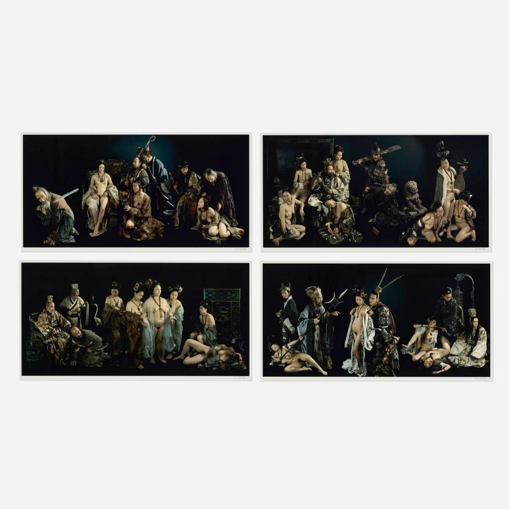 Zheng Liu comparable auction result: liu zheng the four beauties