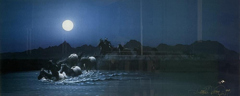 Donald Vann comparable auction result: donald vann signed windfall lithograph