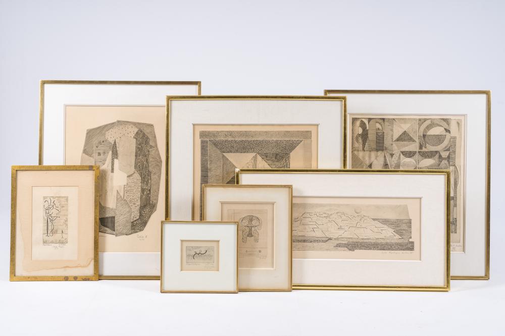 Roger Vieillard comparable auction result: roger vieillard 1907 1989 seven different etchings