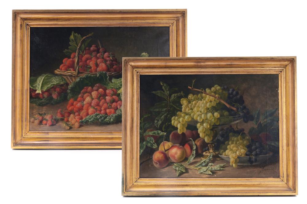 Jean Capeinick comparable auction result: jean capeinick 1838 1890 two still lifes with fruit oil on canvas