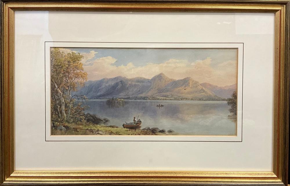 Ebenezer Alfred Warmington comparable auction result: ebenezer alfred warmington 1830 1903 derwent water monogrammed dated