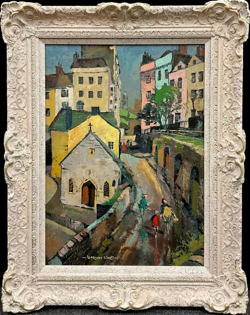 Vernon Ward comparable auction result: vernon ward british 1905 1985 a town in northern france signed oil on