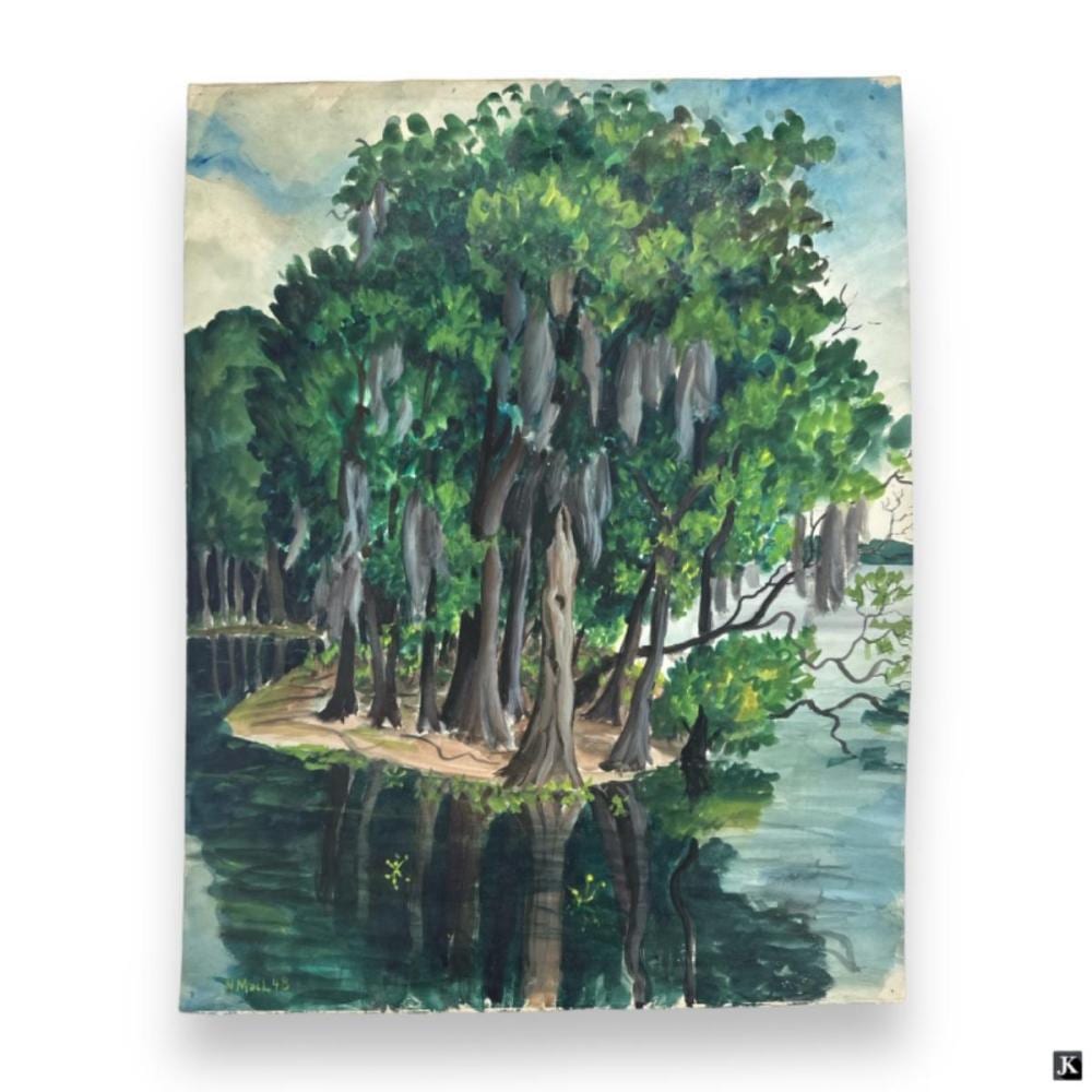 Norman MacLeish comparable auction result: norman macleish w c on paper spanish moss