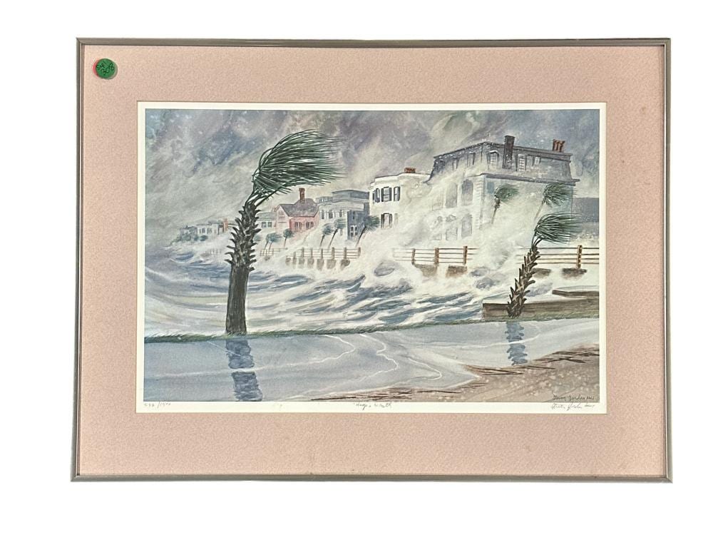 Steve Jordan comparable auction result: steve jordan hugos wrath ltd ed print