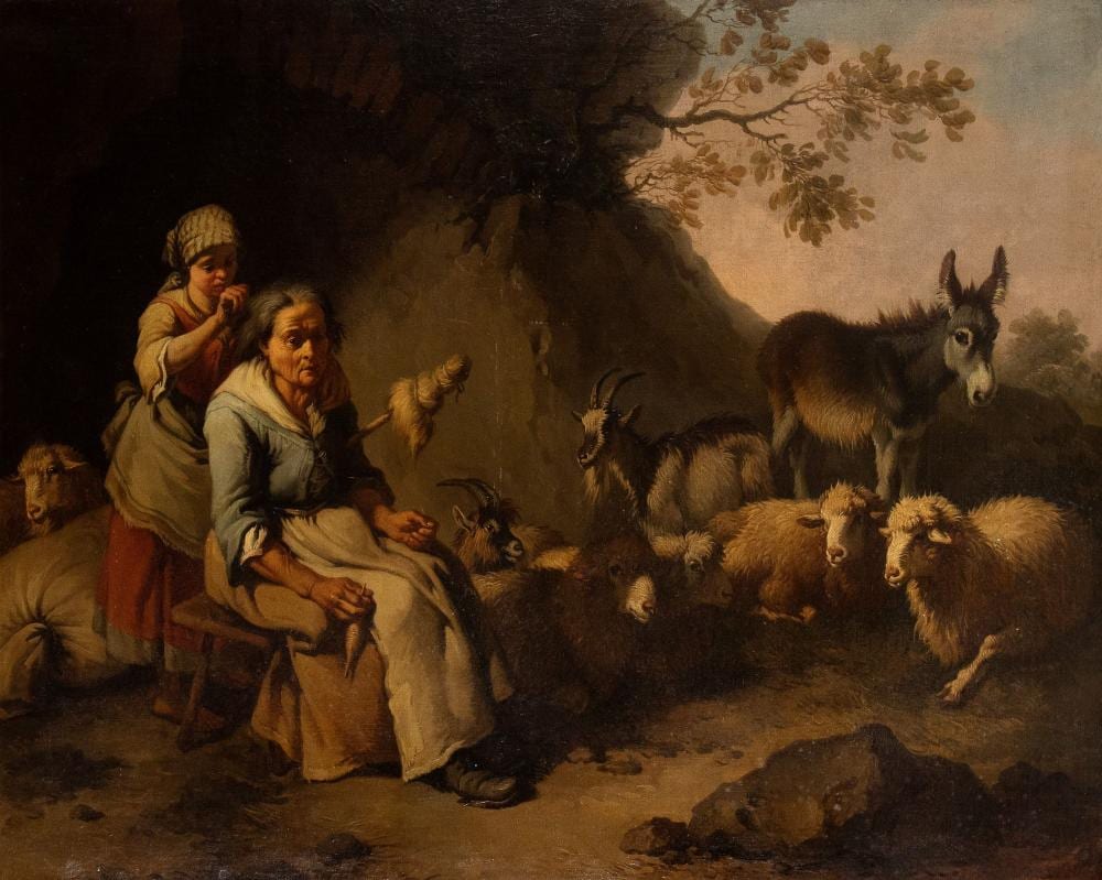 Francesco Londonio comparable auction result: contadini con bestiame