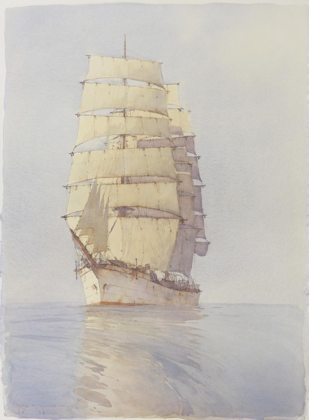 Martyn R. Mackrill comparable auction result: martyn richardson mackrill british born 1962 as idle as a painted ship