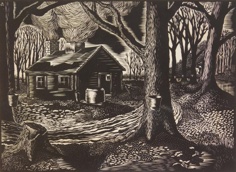 Sheffield Harold Kagy comparable auction result: sheffield kagy american 1907 1989 wood engraving
