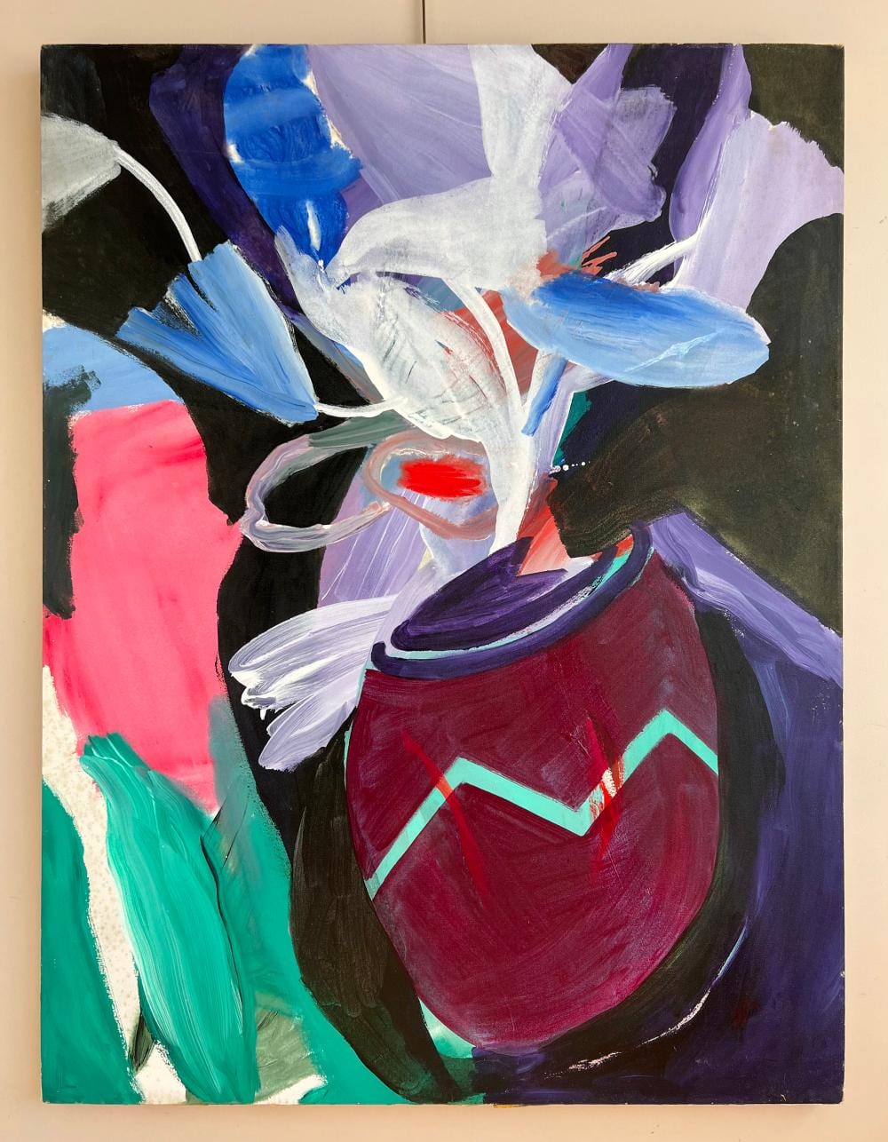 Andrea Hahn comparable auction result: andrea hahn american 1944 2019 acrylic