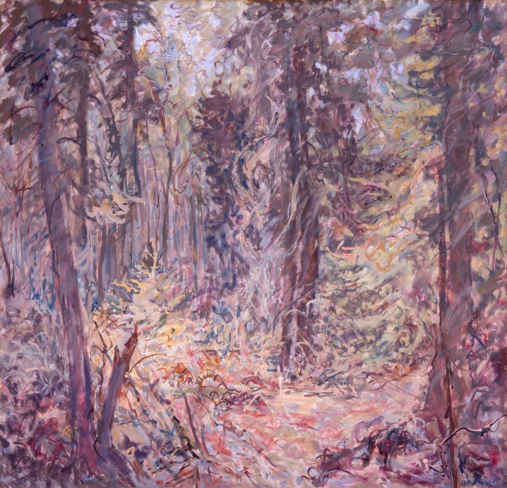Anne Meggitt comparable auction result: anne meggitt swirling depths fairy island emma lake