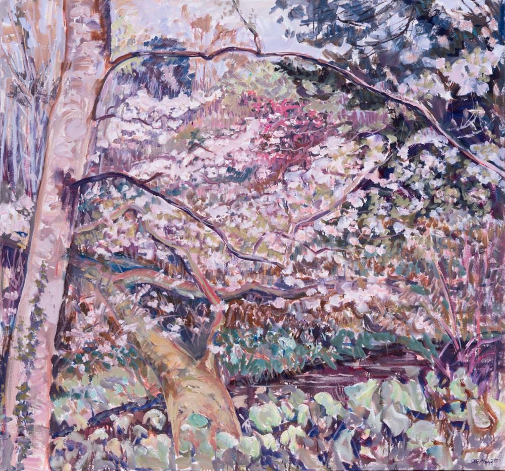 Anne Meggitt comparable auction result: anne meggitt blow away blossom