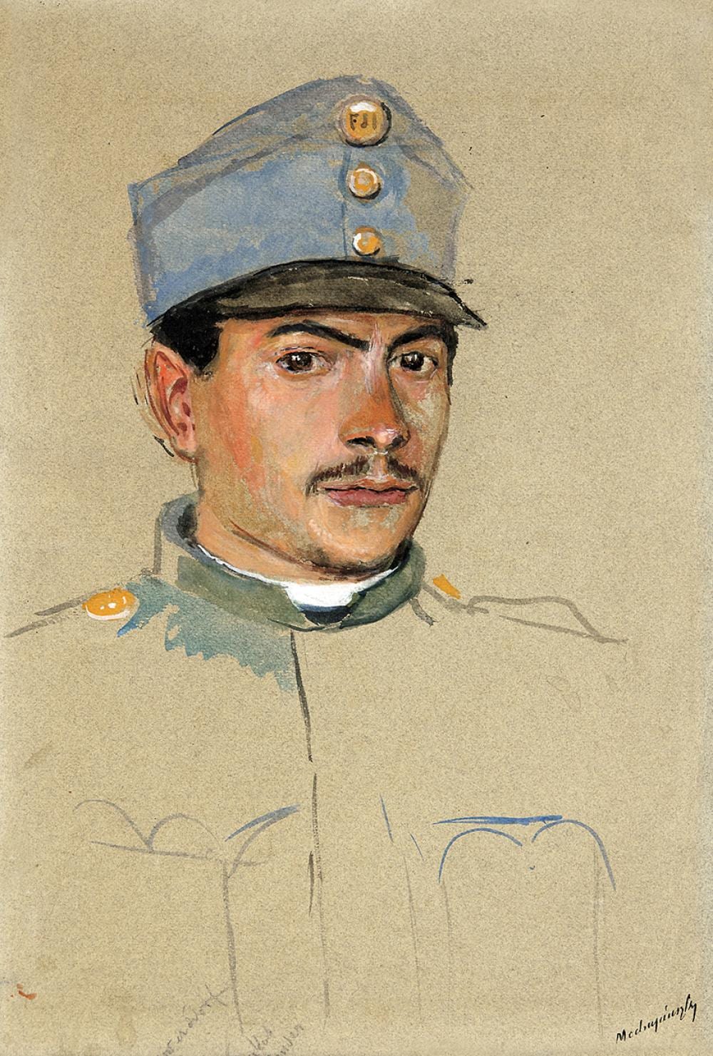 portrait of a soldier · Virág Judit Gallery · 2024-10-15 László Mednyánszky comparable auction result: portrait of a soldier