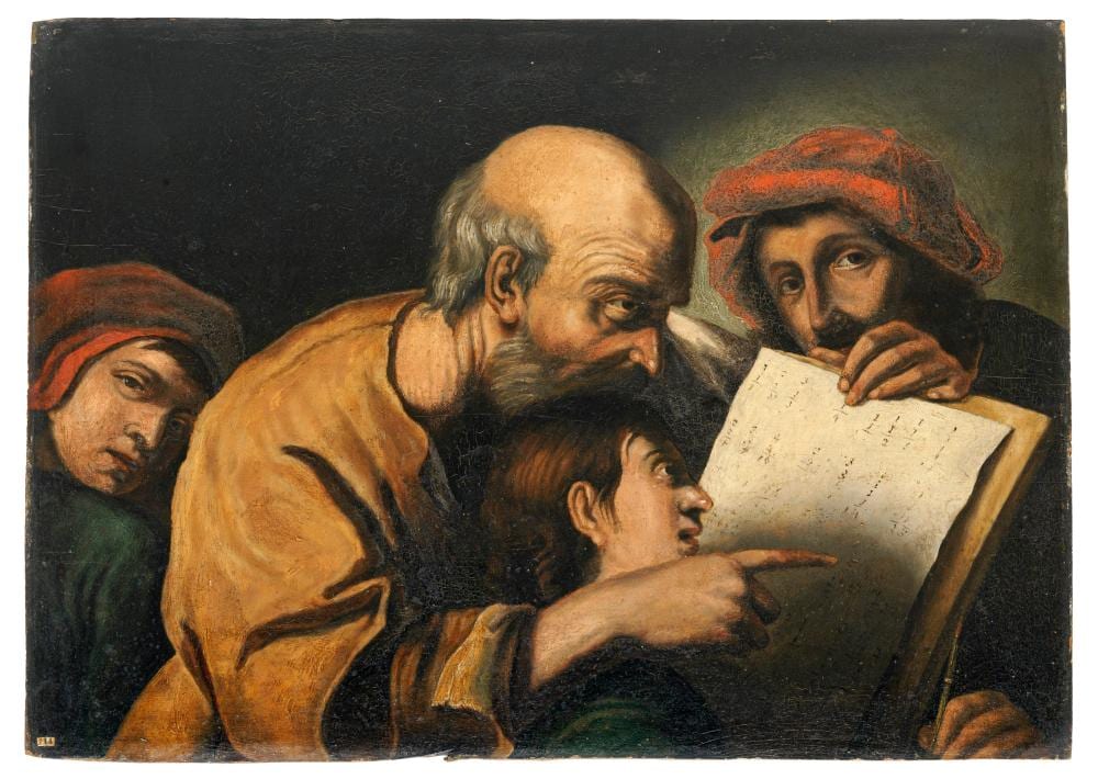 Pietro della Vecchia comparable auction result: pietro della vecchia nach der mathematik lehrer wohl 18 jh vorlage 1625 1678