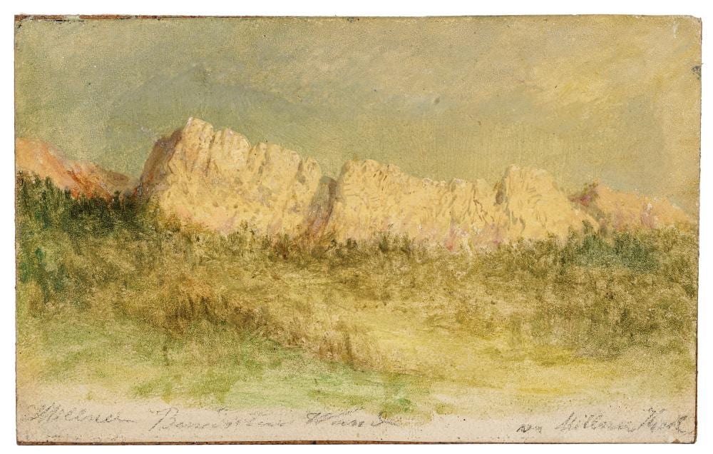 karl millner bayerische voralpen blick auf die benediktinerwand wohl 1870er 1890 s · Schmidt Kunstauktionen Dresden OHG · 2024-11-02 Karl Millner comparable auction result: karl millner bayerische voralpen blick auf die benediktinerwand wohl 1870er 1890 s