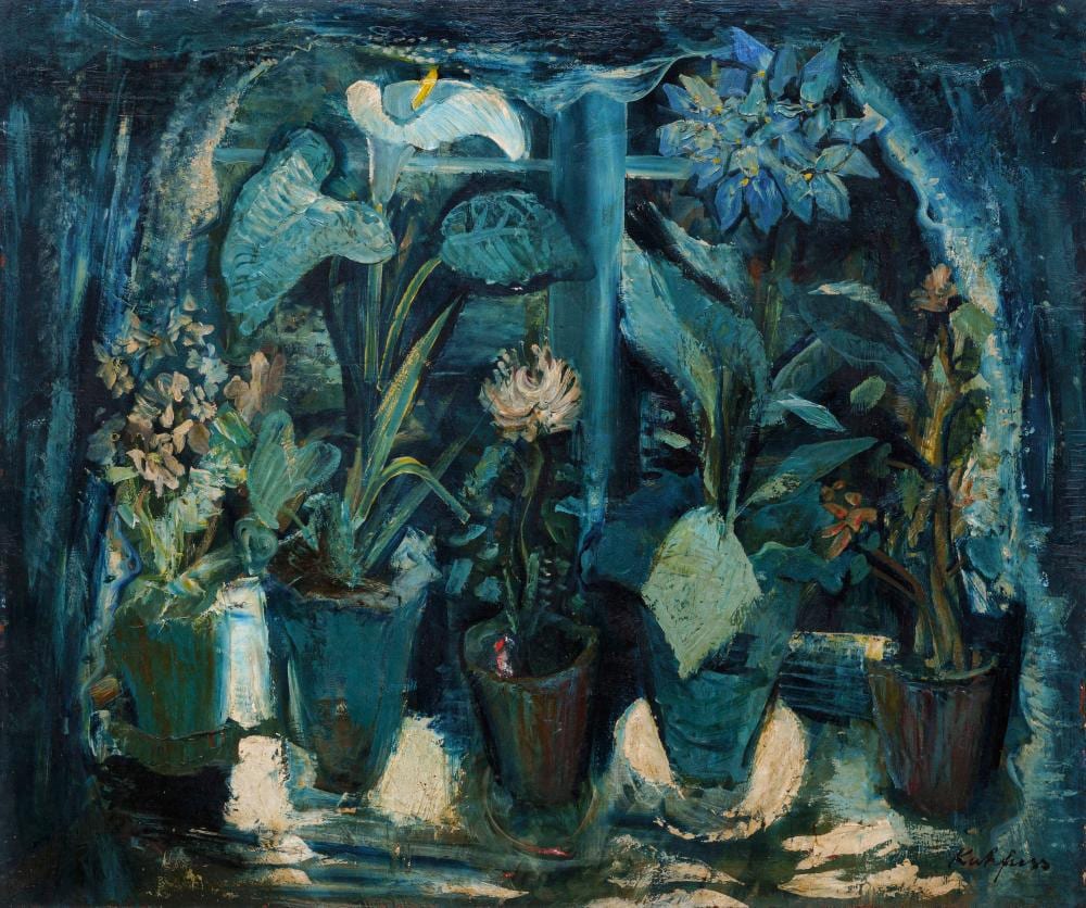 Paul Kuhfuß comparable auction result: paul kuhfuss blumen am fenster 1931