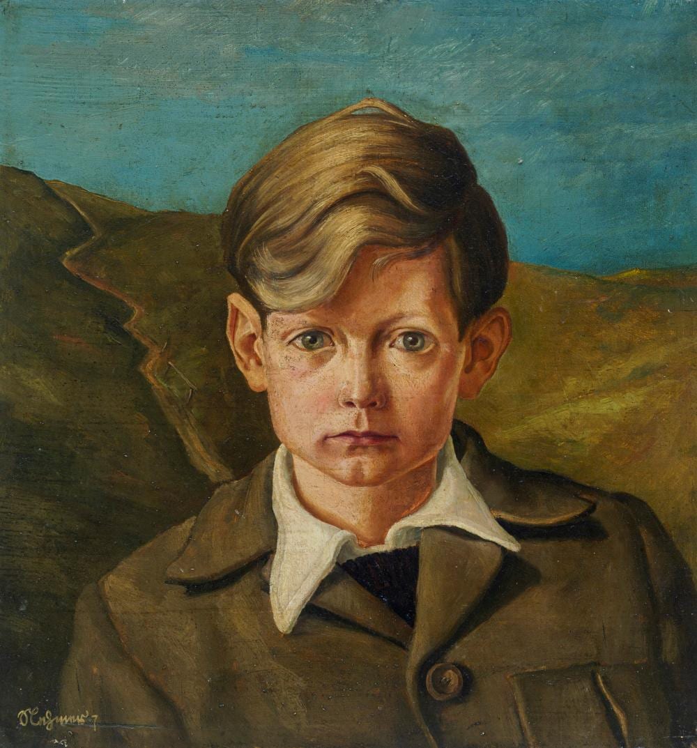 Rudolf Nehmer comparable auction result: rudolf nehmer portr t eines knaben wohl 1947