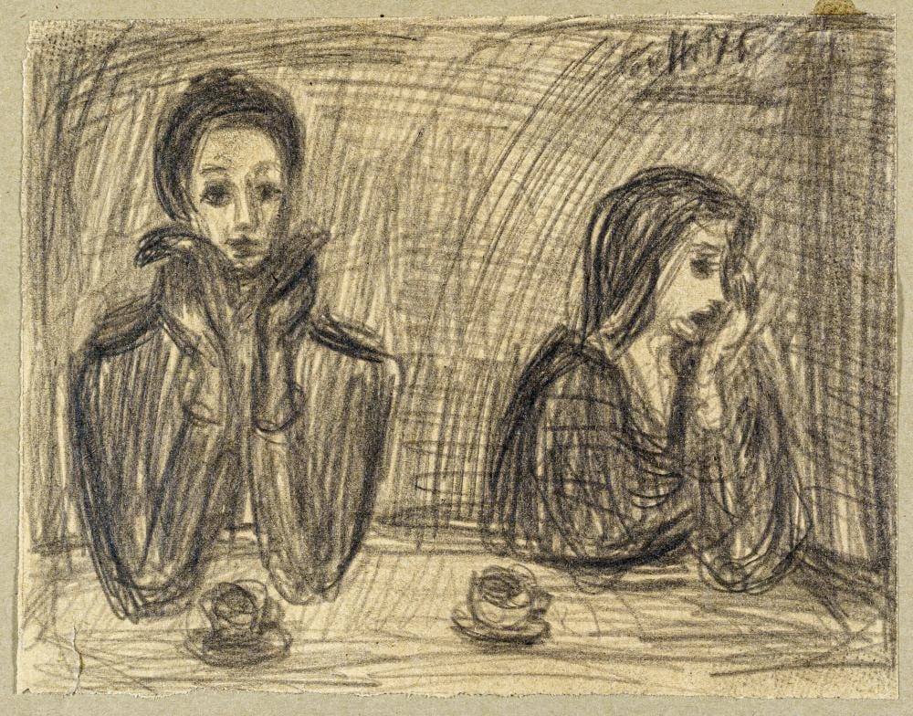 Peter Graf comparable auction result: peter graf beim kaffee 1976
