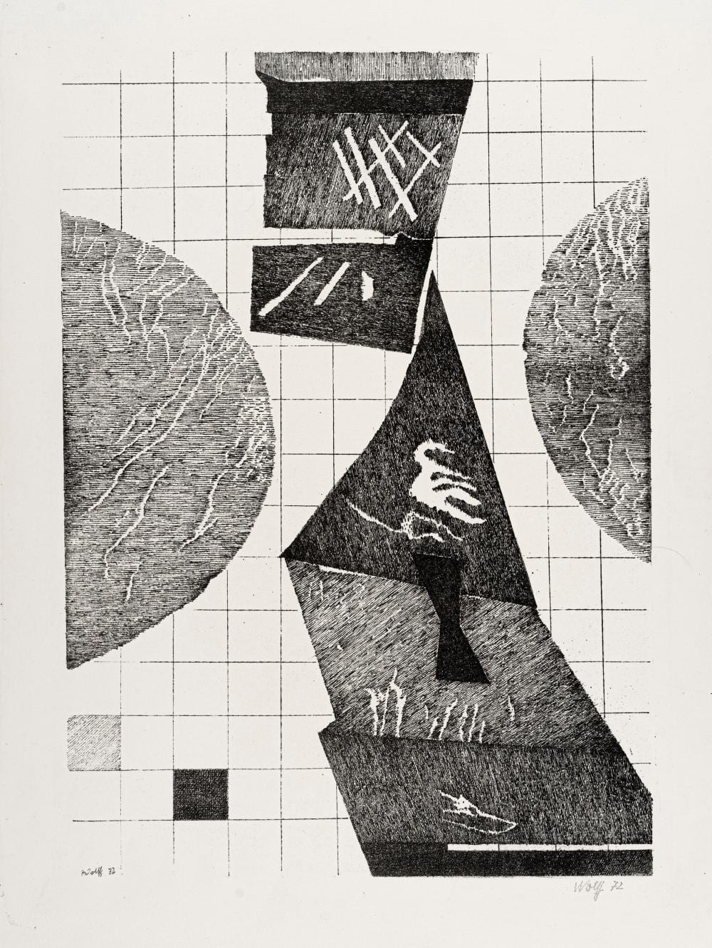 Willy Wolff comparable auction result: willy wolff formen ber gitter 1972