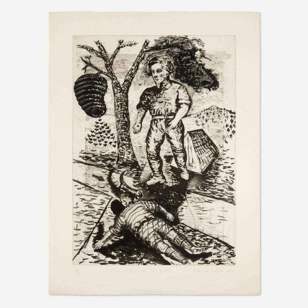 steven campbell natural follies at bee junction · Rago Arts and Auction Center · 2024-10-16 Steven Campbell comparable auction result: steven campbell natural follies at bee junction