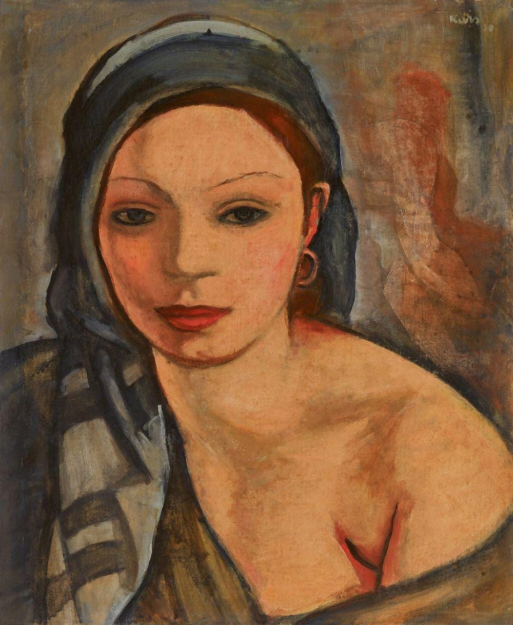 Georges Kars comparable auction result: portrait of a woman
