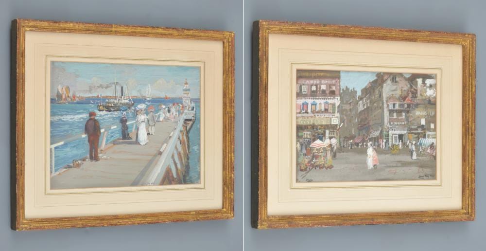 2 james kay watercolor paintings · Palm Beach Modern Auctions · 2024-10-26 James Kay comparable auction result: 2 james kay watercolor paintings