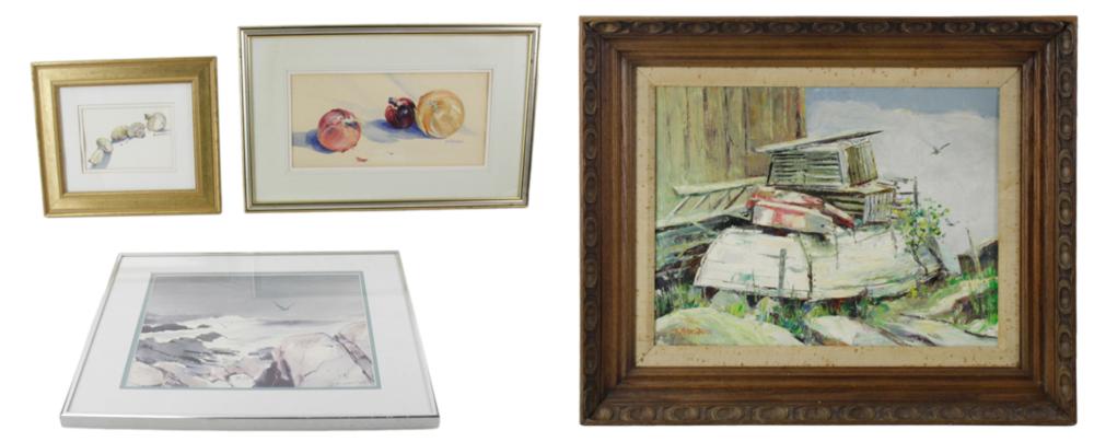 bernard gerstner oil on canvas and watercolors · Kaminski Auctions · 2024-10-19 Bernard Gerstner comparable auction result: bernard gerstner oil on canvas and watercolors