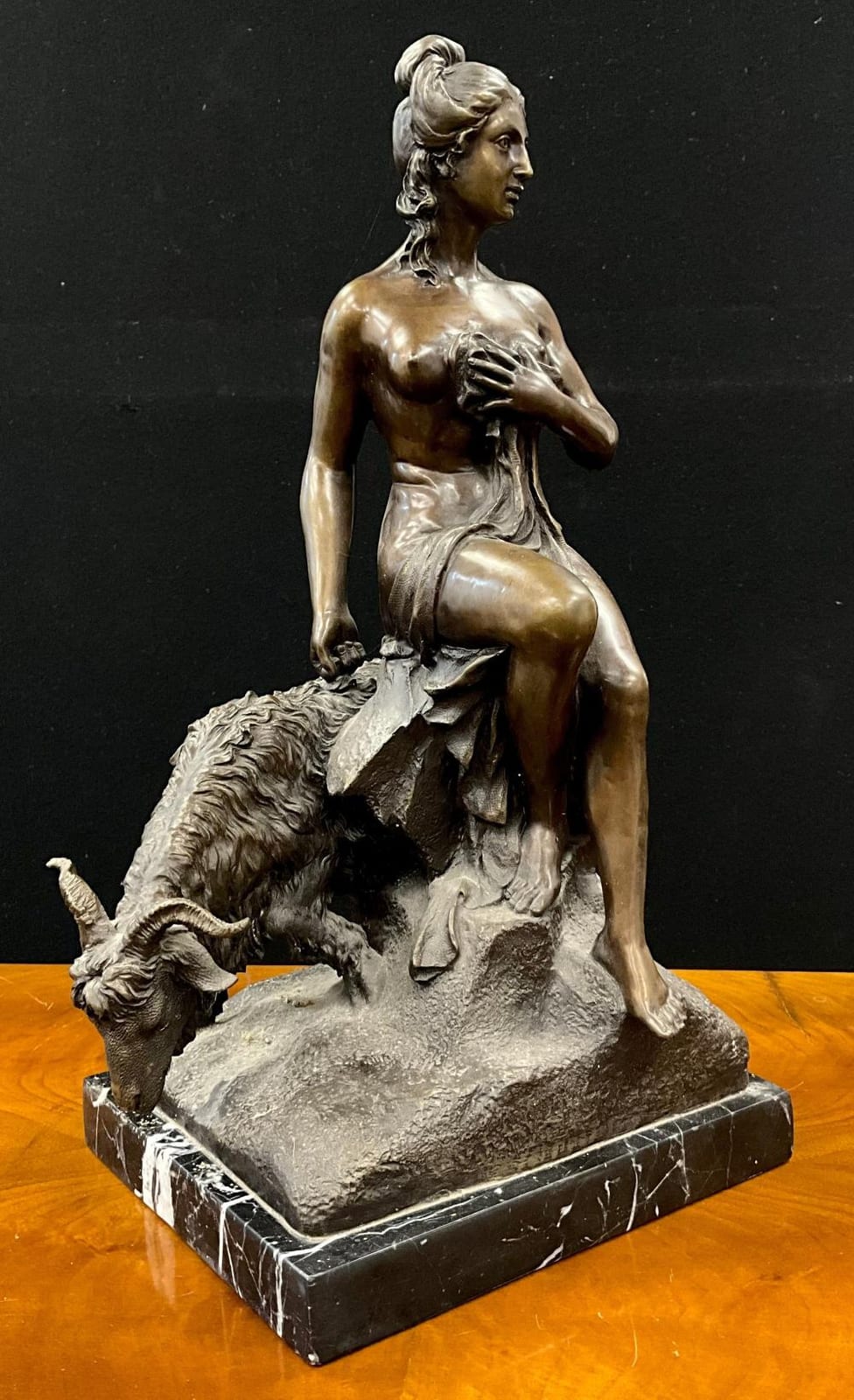 Pierre Julien comparable auction result: pierre julien 1731 1804 after amalthea and the goat bronzed metal figu