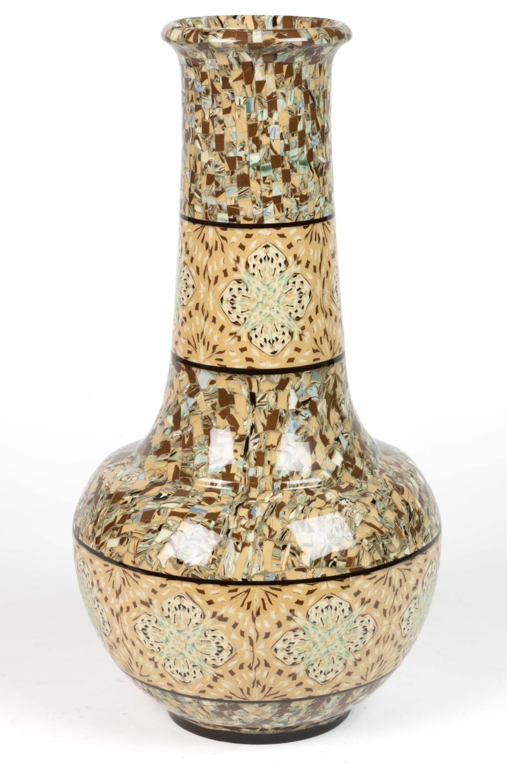 Jean Gerbino comparable auction result: jean gerbino french 1876 1966 vallauris mosaic neriage ceramic large vase